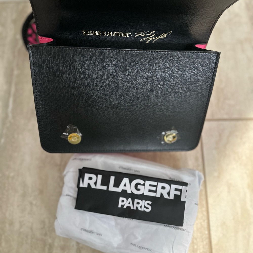 Karl Lagerfeld Black Bag with Colorful Studs - Picture 6 of 7